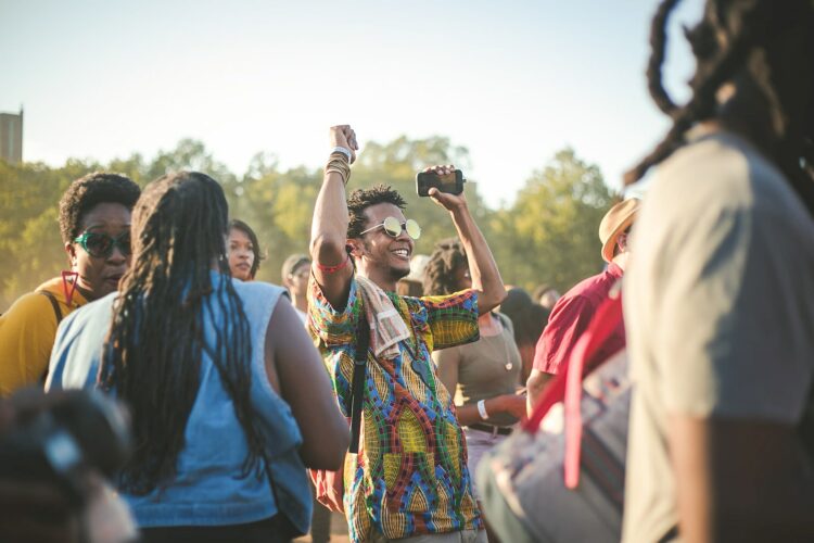 man at festival