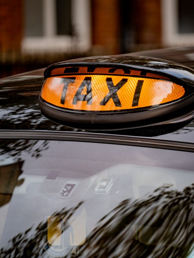 orange and black car tail light